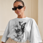 Printed Oversized T-Shir, Roun Neck