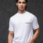 Wetommy White T-Shirt For Man, Round Nack Half Sleeve